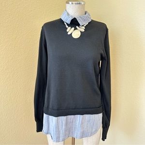 Sharagano Shirttail Sweater